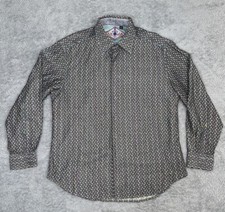 Robert Graham Shirt Mens XL Colorful Dot Flip Cuff Button Up