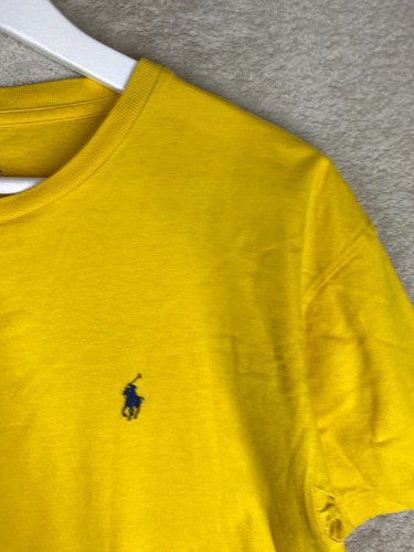 Polo Ralph Lauren Casual T-Shirts Top Size S Womens Yellow Logo Short Sleeve - Picture 4 of 11