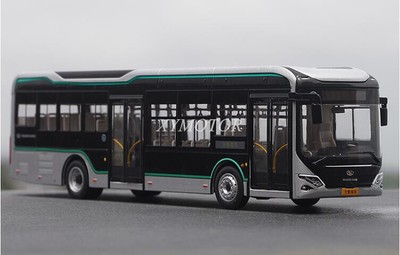 1/43 Shanghai Wan Xiang Electric City Bus Black King Kong Bus Diecast Model Car