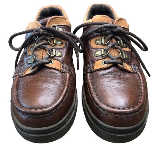 Men’s CAROLINA Work Shoes Boots Steel Toe Oxfords Brown Leather Size 6.5 2E 4122 - Picture 2 of 10