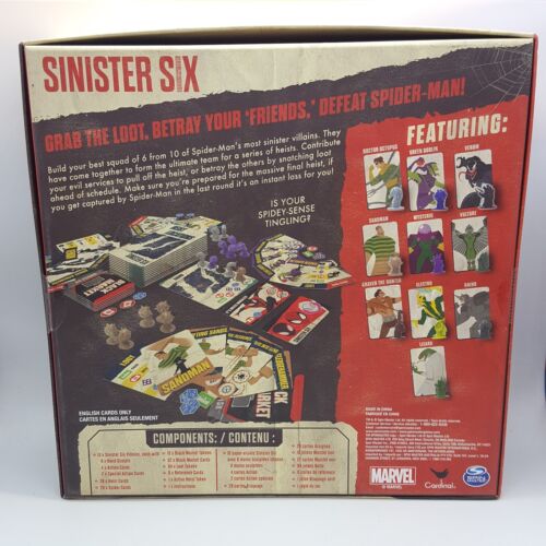 MARVEL SINISTER SIX Board Game H15 - Picture 2 of 2