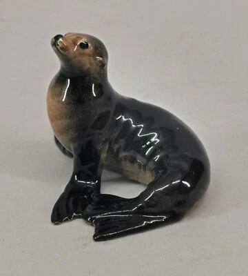 9982392-d Porzellan Figur Robbe Seelöwe naturgetreu 6,5x4,5x4,5cm - Bild 1 von 3