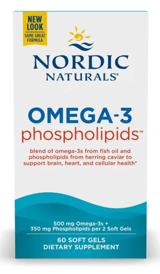 Nordic Naturals Omega-3 Fosfolípidos - Omega DHA y EPA Krill Alternativa, 60 Ct Foto 4 de 4