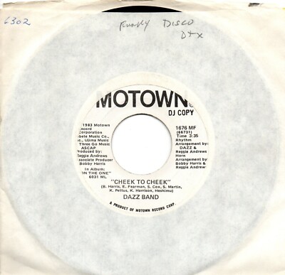 Dazz Band:Cheek to cheek:Same both sides:DJ US Motown:1983