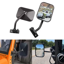 Door Off Quick Release Side View Mirrors for Jeep Wrangler 1997-2018 TJ JK