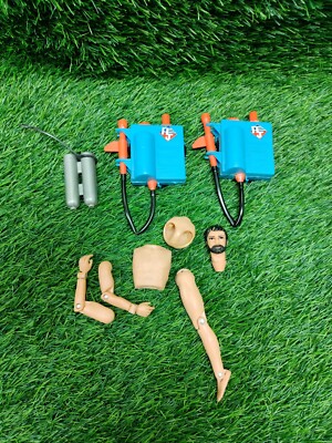 Vintage 1971 Action Jackson Mego Corp. 8  Action Figure Incomplete W Accessories