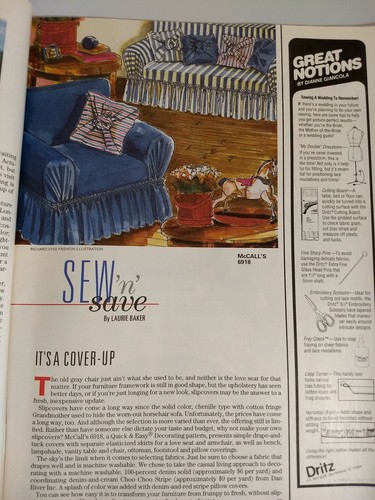 Sew News Magazine May 1994 Sewing Shortcuts Mothers Day Slip Covers Q&A 99pgs - Picture 9 of 12