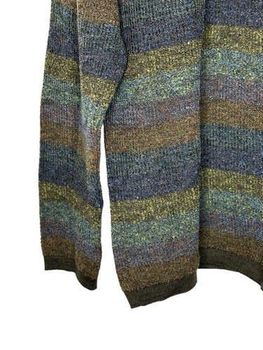 NWT Tricots St Raphael Mens Wool Sweater Medium Grandpa Textured Multicolor - Picture 5 of 9