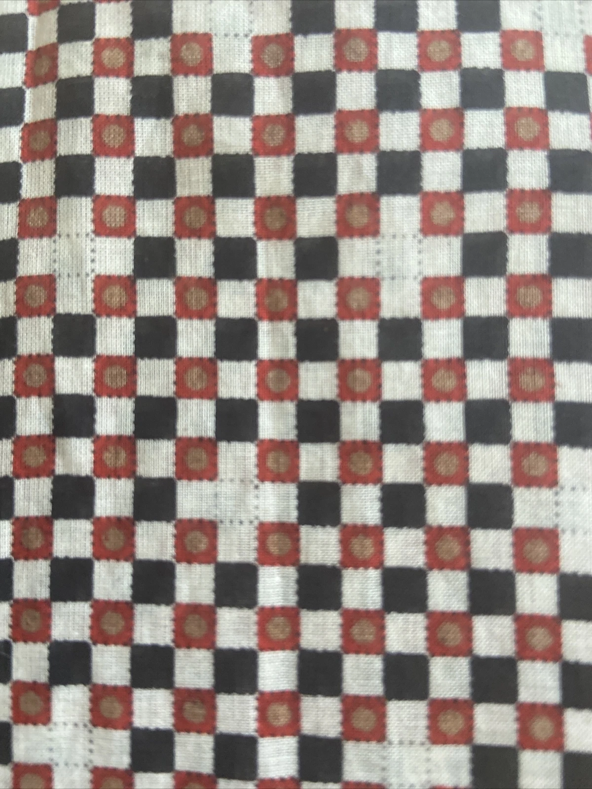 Tory Burch $295 Tory tunica manica lunga top 6 sei quadrati a pois sabbia deserto nuova con etichette