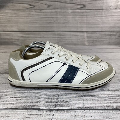 Day Five Renegade Sporty Sneakers Men Size 11 White / Tan Casual Low Top Shoes