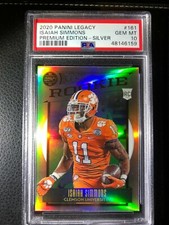 🔥💎   ISAIAH SIMMONS SILVER PRIZM REFRACTOR PSA 10 GEM MINT ROOKIE CARD RC POP1