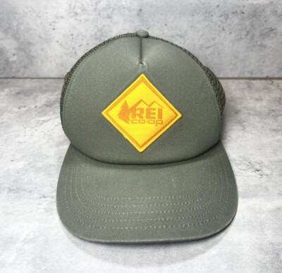 REI Co-op Trucker Hiking Hat Mesh Snapback Army Green Netplus