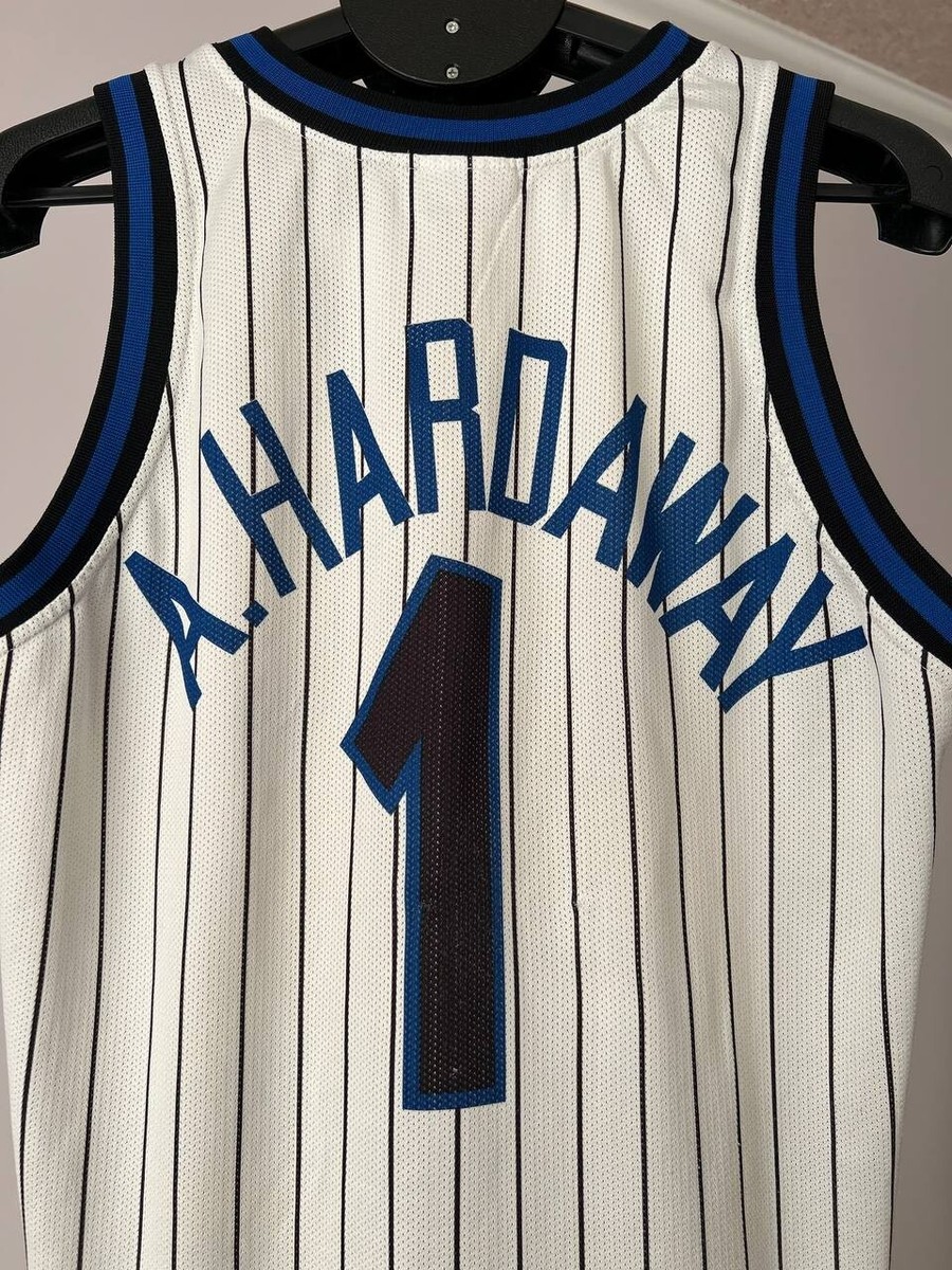 90s チャンピオン NBA MAGIC HARDAWAY 44 ジャージ　白 ORLANDO MAGIC 90s WHITE PINSTRIPE NBA JERSEY VINTAGE