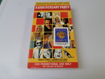 THE ANNIVERSARY PARTY - (VHS, 2001) - PHOEBE CATES / JANE ADAMS / PROMO - NEW
