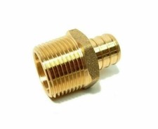 1" PEX x 1" Male Adapter - LEAD FREE Brass Crimp Fittings Water Fitting