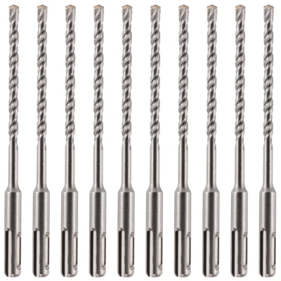 RENNIE TOOL COMPANY 10 Pack x SDS Plus Masonry Drill Bit + Tungsten Carbide Tip For Brick Stone Etc