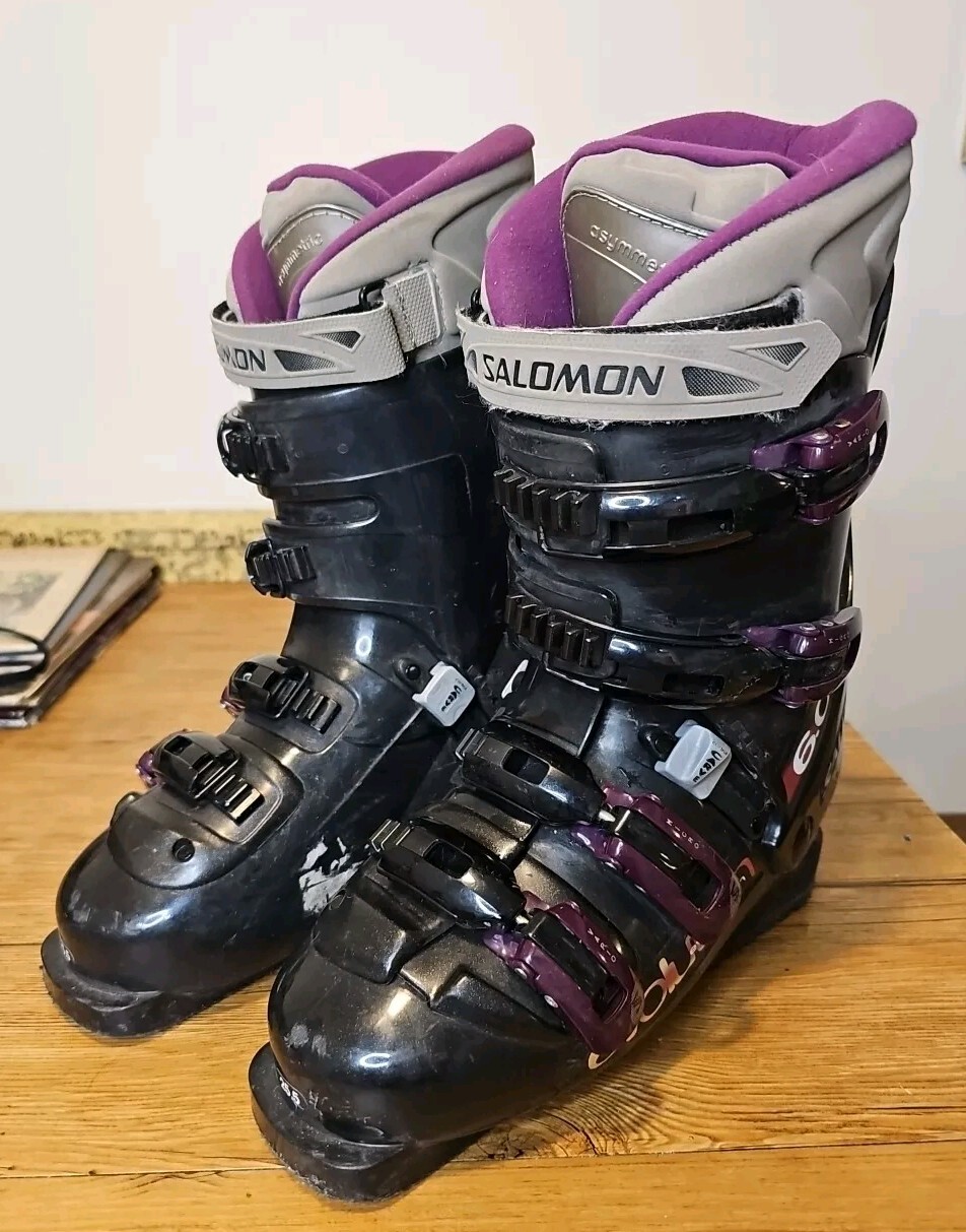 Scarponi da Sci Salomon Evolution 6.0 Viola Misura 292 Mm 25 5 Outdoor Piste Invernali