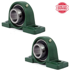 BGR 2 PCS UCP 206-19 Pillow Block Bearing 1-316" Bore Self Aligning 2 Bolt