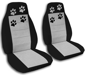 paw print front car seat covers