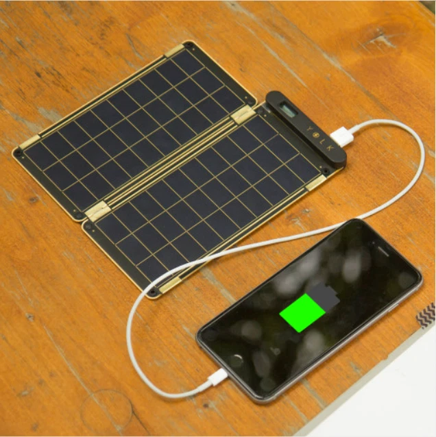 YOLK Portable Solar Charging Panel 5W Solar Paper Main Panel 1 + Sub Panel 1