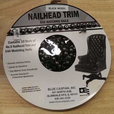 30 Feet Black Nickel Tackstrips Roll Nail Strip Upholstery