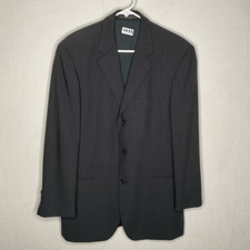HUGO BOSS Sport Coat Blazer Men's 38 Reg Black Gray Einstein Sigma 3 Button Wool