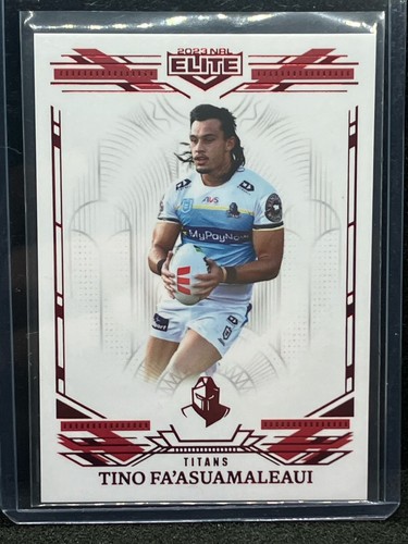 2023 NRL MOJO RUBY Tino Fa'asuamaleaui TITANS #MR 049 d#07/44
