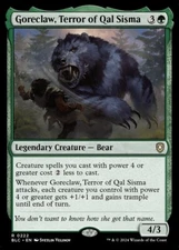 Goreclaw, Terror of Qal Sisma 0222 Non Foil Rare Bloomburrow Commander MTG NM
