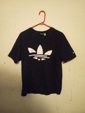 Adidas Originals Adicolor Classics Trefoil Tee In Black. Size Medium.