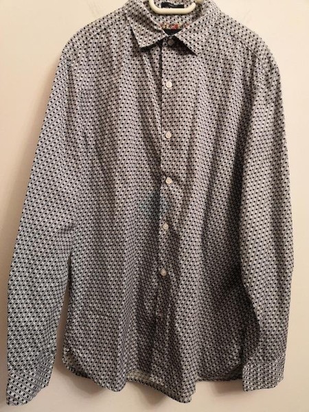 Men White Stuff Shirt Multicolor Cotton S-M