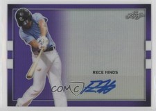 2018 Leaf Perfect Game National Showcase Metal Purple 8/12 Rece Hinds Auto 02d2