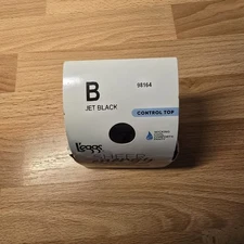 L’eggs Sheer Energy Control Top Sheer Tights Medium Support Jet Black Size B