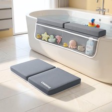 Baby Bath Kneeler and Elbow Rest Pad Set, 1.5  Thick Memory Foam Bath Kneelin...