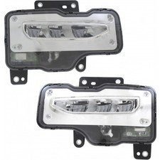 For GMC Sierra 1500 Fog Light 2016 2017 2018 Pair w/ Bulbs DOT GM2592314
