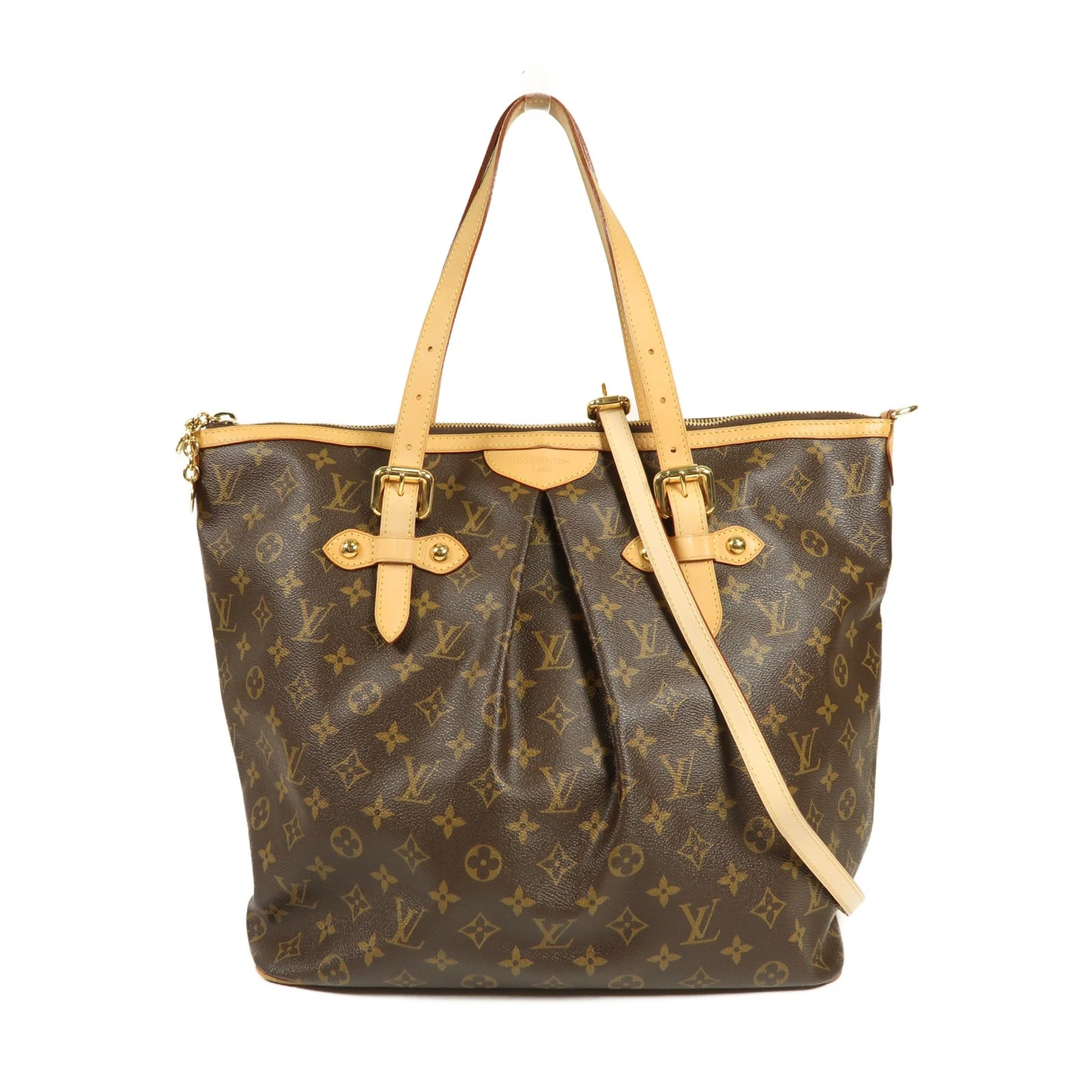 LOUIS VUITTON（LV） LOUIS VUITTON LV GHW Palermo GM 2 vie spalla M40146 monogramma marrone