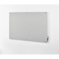 Global Industrial 72"W x 48"H Magnetic Glass Dry Erase Board Gray