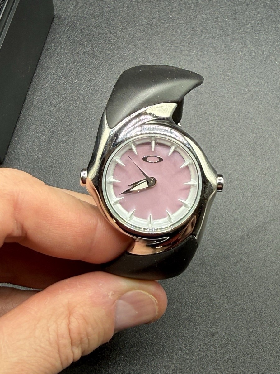 Oakley Crush 2.5 Polished/Mother of Pearl Pink Dial Watch New | eBay