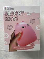 LED Cat Night Light, Battery Powered Night Light for Kids, Silicone Multicolo...