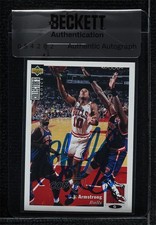 BAS 1994 Upper Deck Collector's Choice BJ Armstrong #80 Seal of Authenticity 3c7