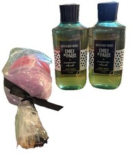 Bundle Set Of 2 BBW Emily In Paris MACARON CLOUD Body Wash 10 oz  Bath Sponges