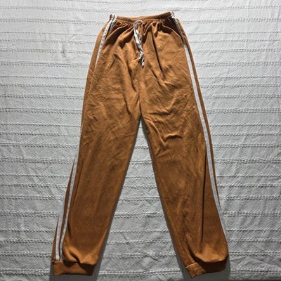 Artist's Loft Girls Size 150 Joggers Burnt Orange Terry Side Stripe Pants Modern