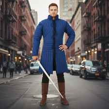 Medieval Ren Faire Gambeson   Cosplay LARP Armor Costume