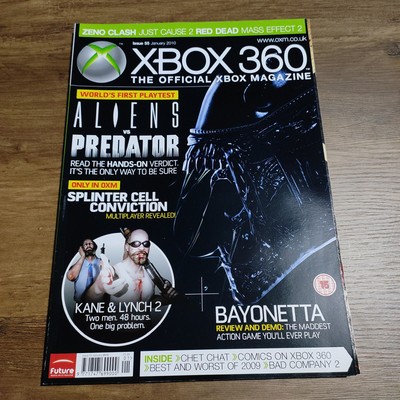Xbox 360 The Official Xbox Magazine Issue 55 / January 2010 Aliens Vs Predator 