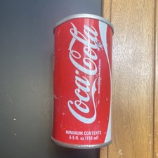 Coca-Cola 5.5oz Red White Silver Pull Top Sod...