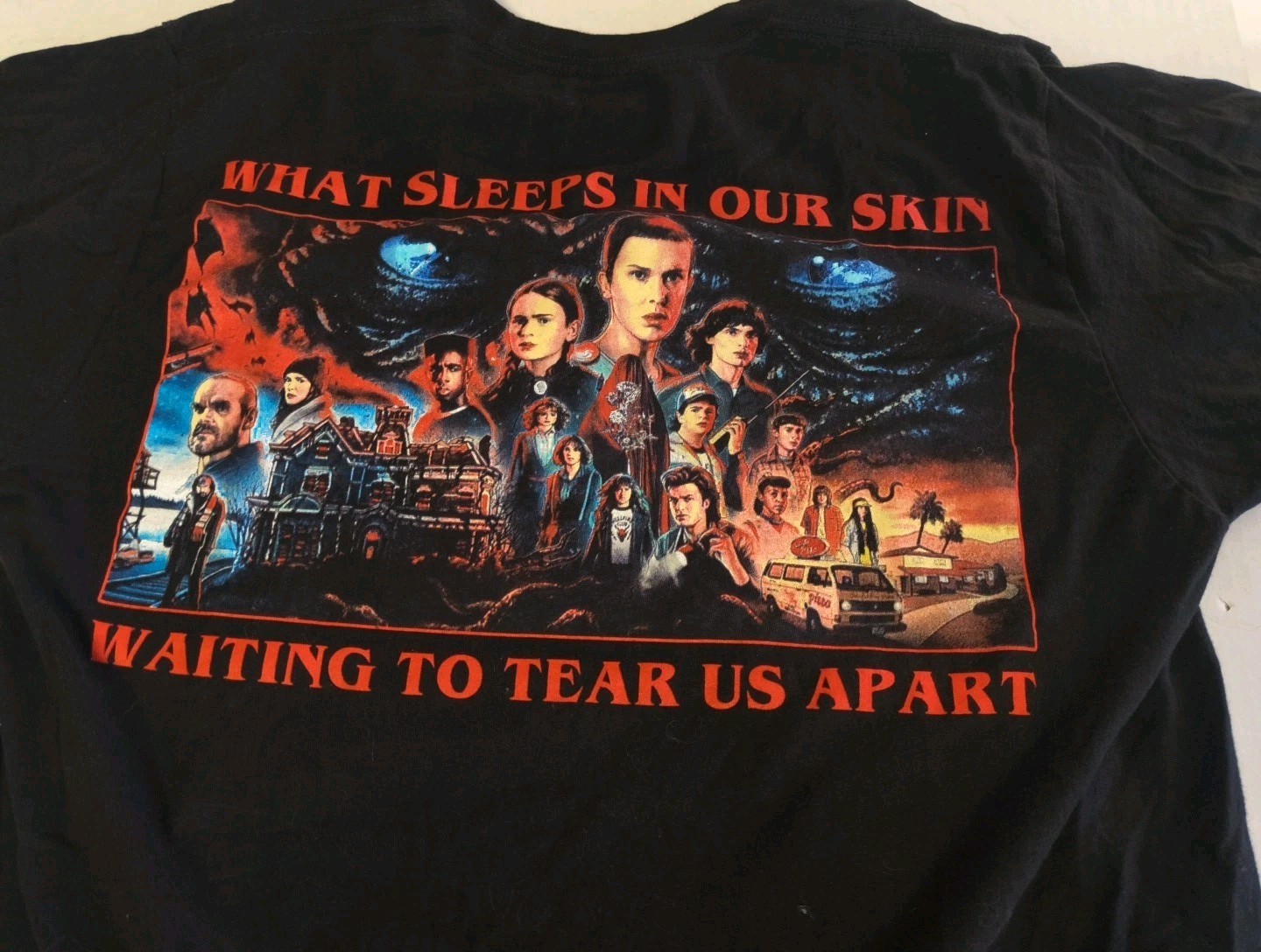 RARE Signed Silent Planet Band Tee Stranger Things Design , Size Large image 5