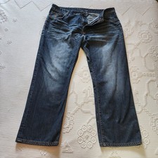 Vintage Y2K Men's Rocawear Dark Wash Baggy Streetwear Jeans Size 42x30