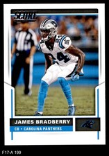 2017 Score #199 James Bradberry Panthers Samford/Arkansas St 8 - NM/MT