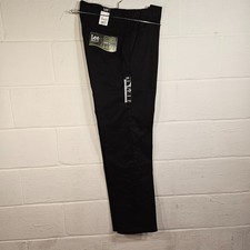 New Lee Performance Series Extreme Comfort Pants Black Straight Fit 34x34