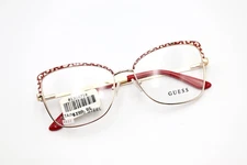 GUESS GU2716 068 Red / Gold 56-16-140 Frames Flex Hinges STAINLESS CAT EYE E612