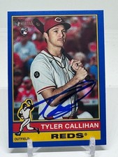 2025 Topps Heritage High Number  Tyler Callihan #603 (RC) MLB SIGNED Blue Border